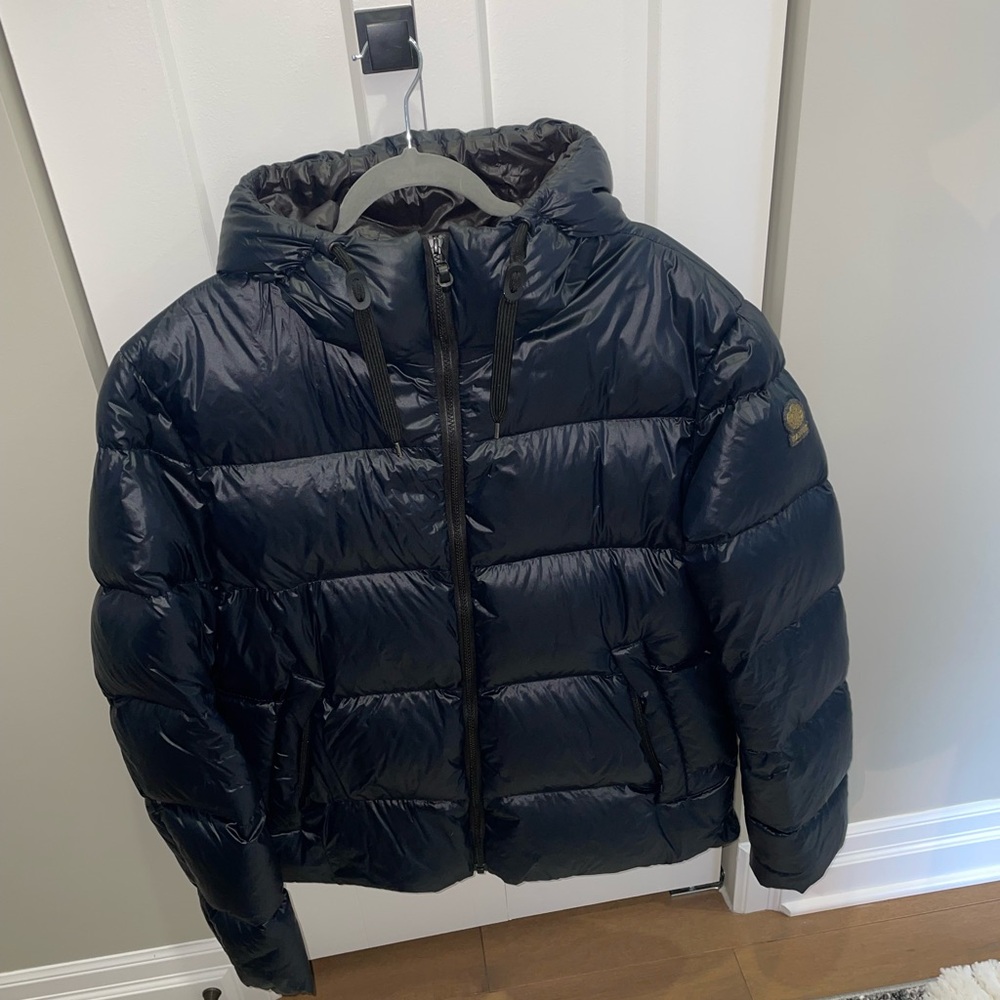 Cozy Navy Blue Puffer Jacket for Men